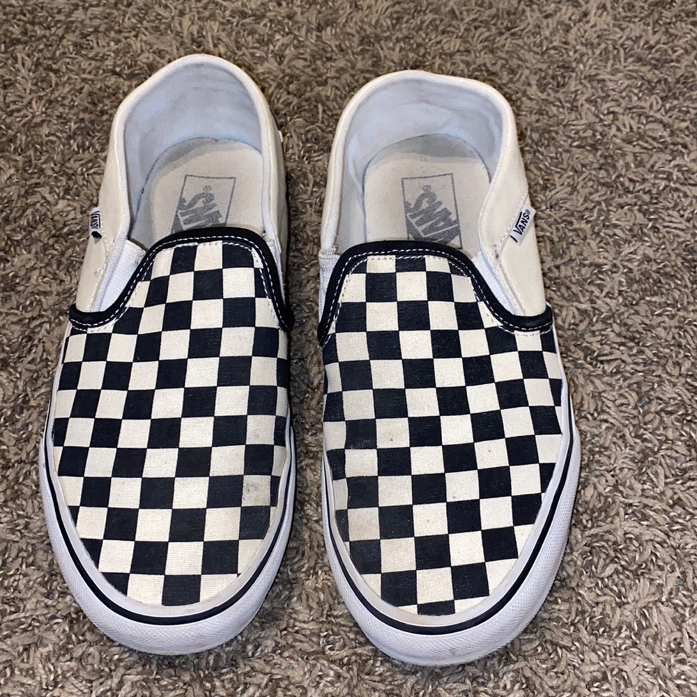 Women’s checkered vans